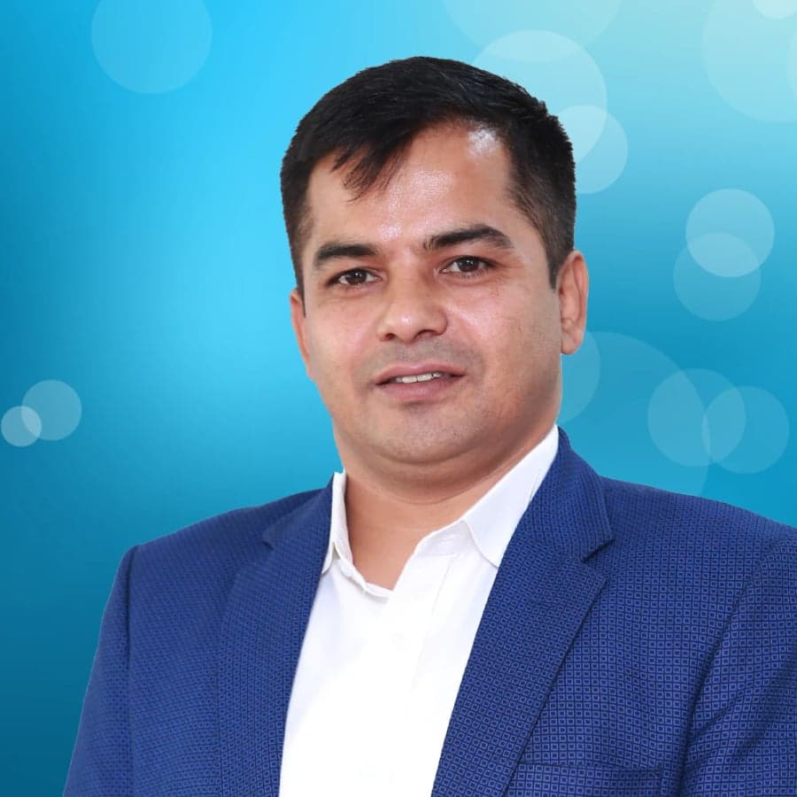 Portrait of Thirlal Bhatta, Director of Orbit International Education