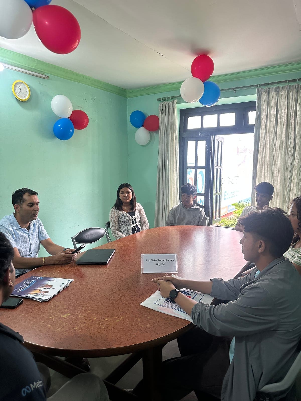 A counselling session at Orbit's office